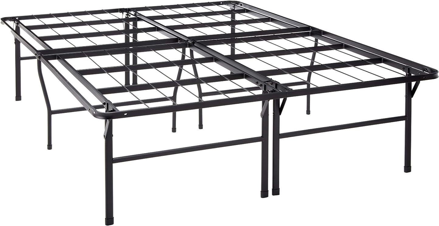 Best Price Mattress 18 Inch Metal Platform Beds w/Heavy Duty Steel Slat Mattress Foundation