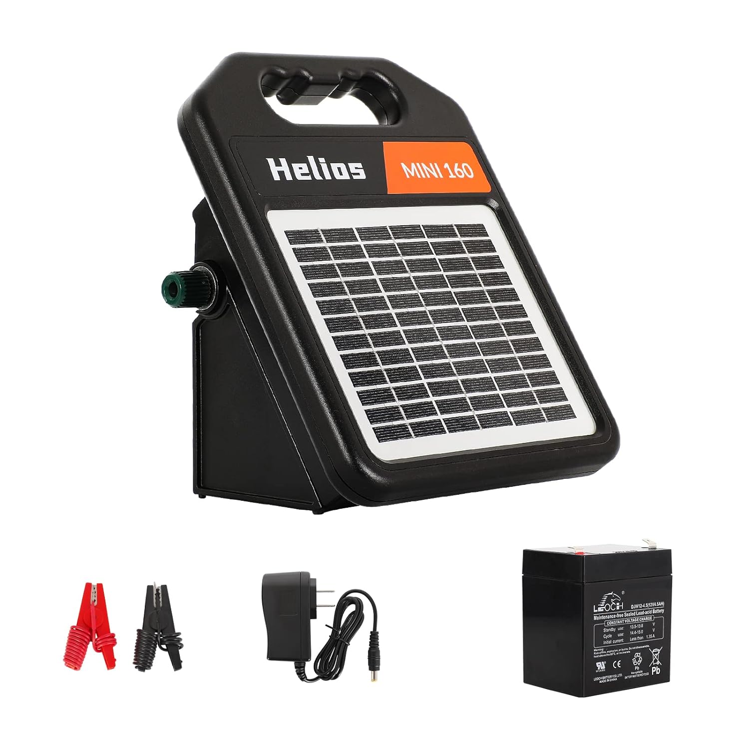 Andmon 10 Miles Solar Electric Fence Charger with Day or Night Mode