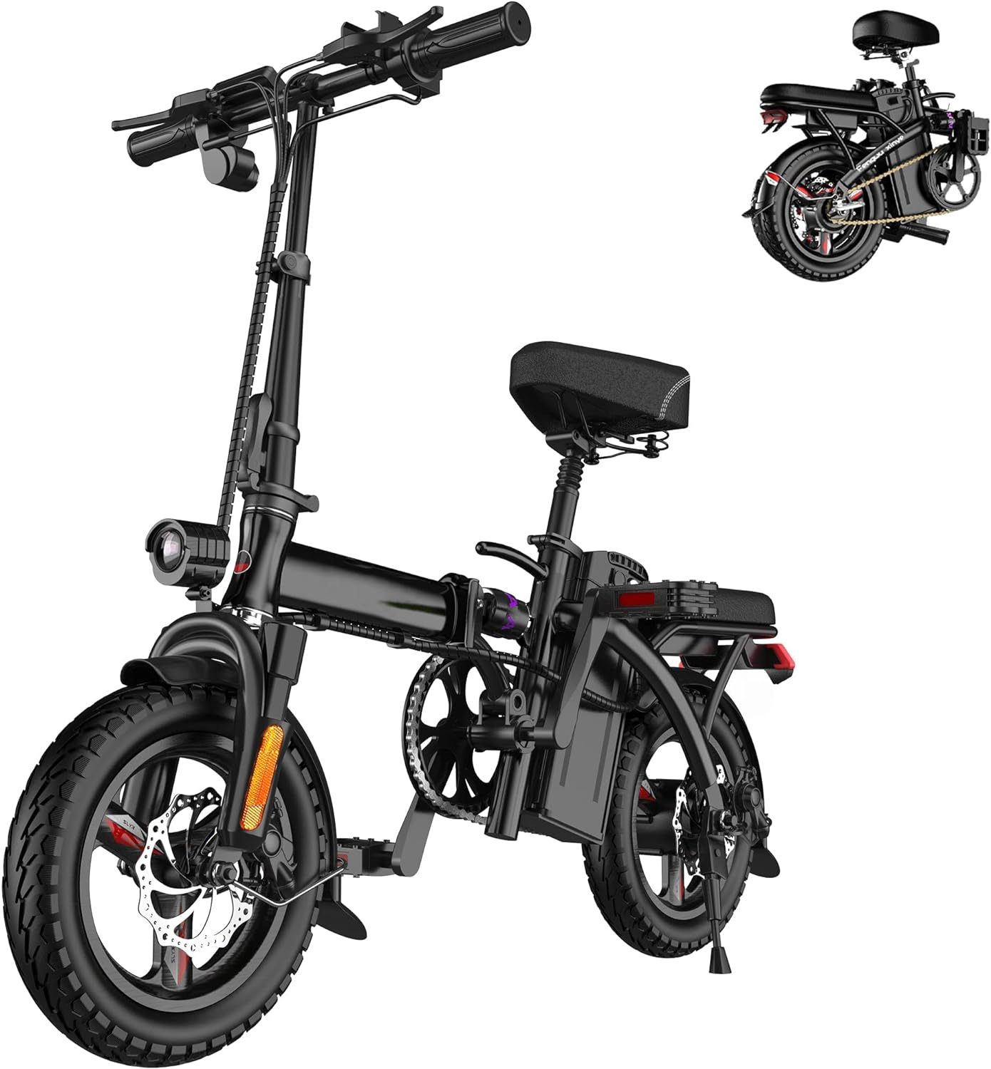 EBKAROCY Ebikes with 400W Motor 22MPH Max Speed Foldable Electric Bicycles