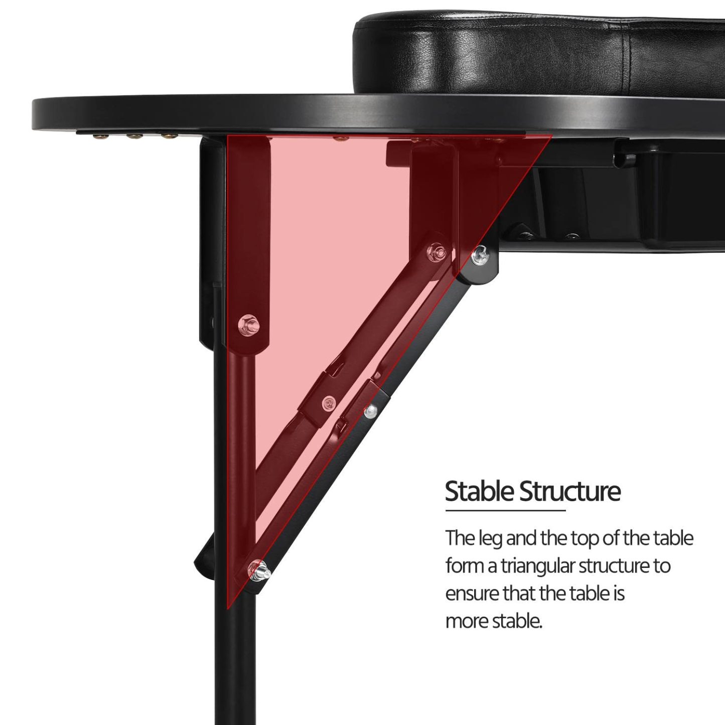 Yaheetech 37-inch Portable & Foldable Manicure Table Nail Desk Workstation