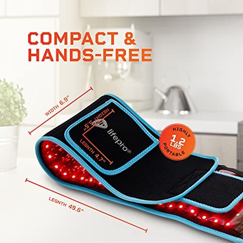 Lifepro Red Light Therapy Belt - Near Infrared Light Therapy & Red Light Therapy for Body