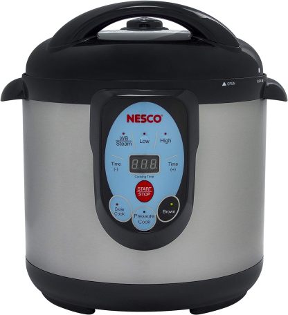 NESCO NPC-9 Smart Electric Pressure Cooker and Canner, 9.5 Quart, Stainless Steel