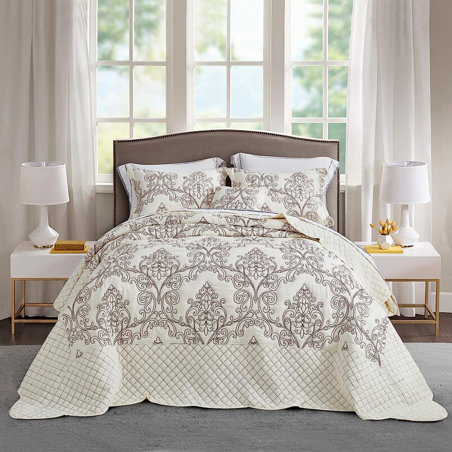 CHIXIN Oversized Bedspread Coverlet Set King Size - Lightweight Bedding Cover