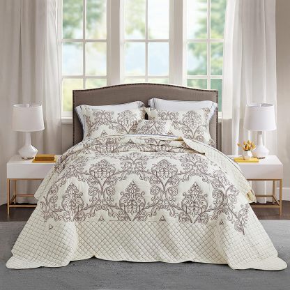 CHIXIN Oversized Bedspread Coverlet Set King Size - Lightweight Bedding Cover