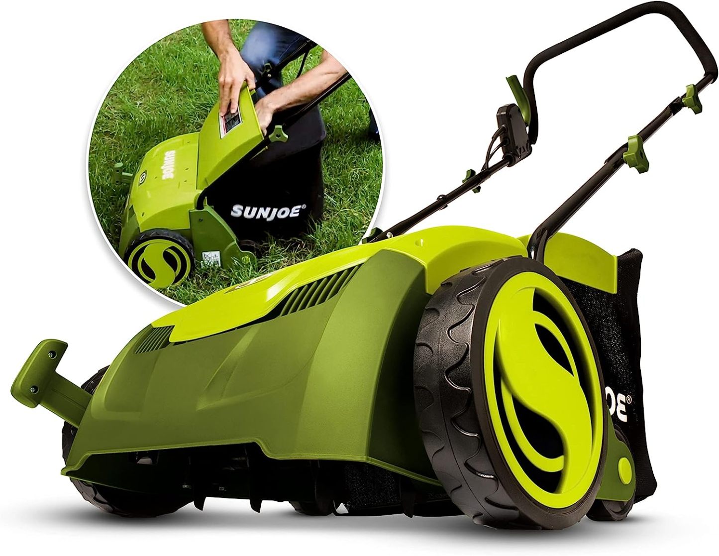 Sun Joe 12-Amp 13-Inch Electric Dethatcher and Scarifier w/Removeable 8-Gallon Collection Bag