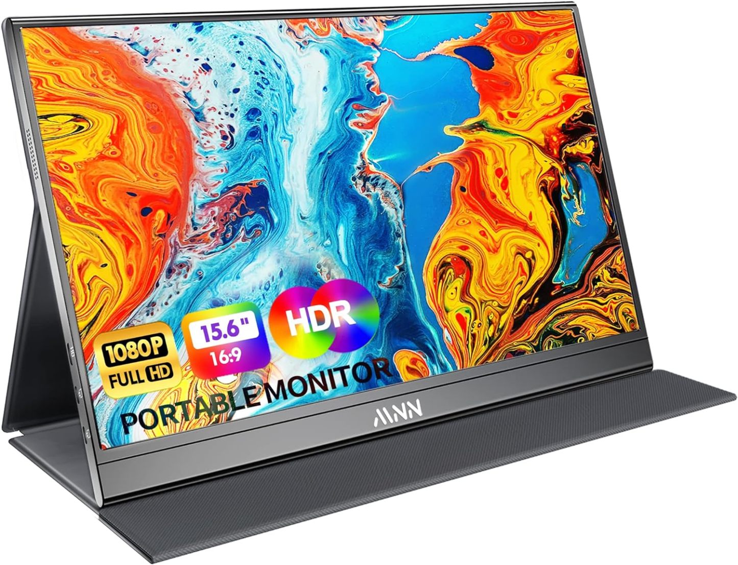 MNN Portable Monitor 15.6inch FHD 1080P Laptop Monitor USB C HDMI Gaming Ultra-Slim IPS Display