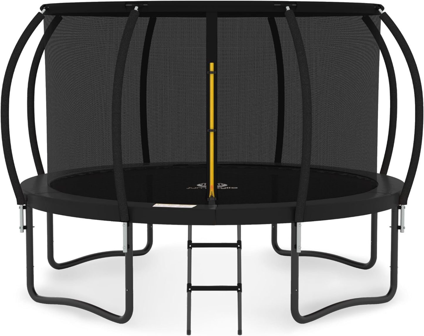 JUMPZYLLA Recreational Trampoline with Enclosure and Ladder, Galvanized Anti-Rust Coating