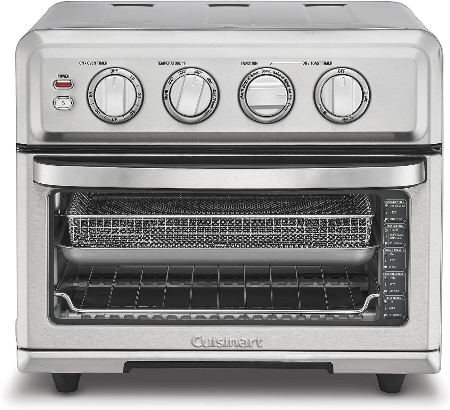 Cuisinart Air Fryer + Convection Toaster Oven, 8-1 Oven with Bake, Grill, Broil & Warm Options