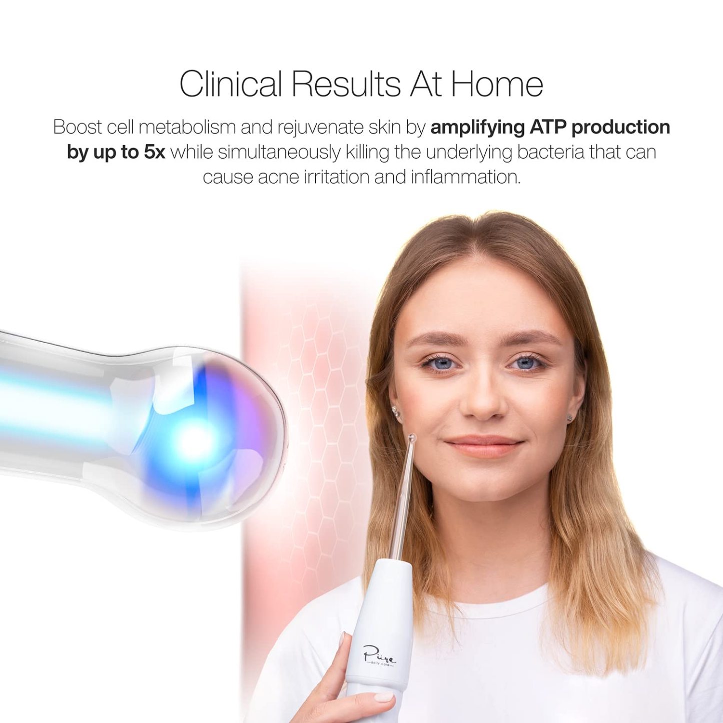 NuDerma Clinical Skin Therapy Wand - Portable High Frequency Skin Therapy Machine