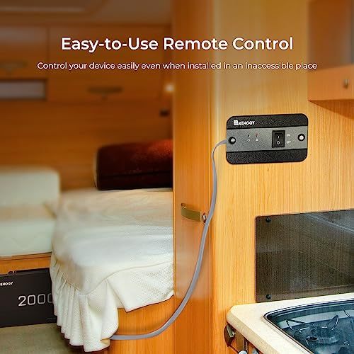 Renogy 2000W Pure Sine Wave Inverter 12V DC to 120V AC Converter for Home, RV