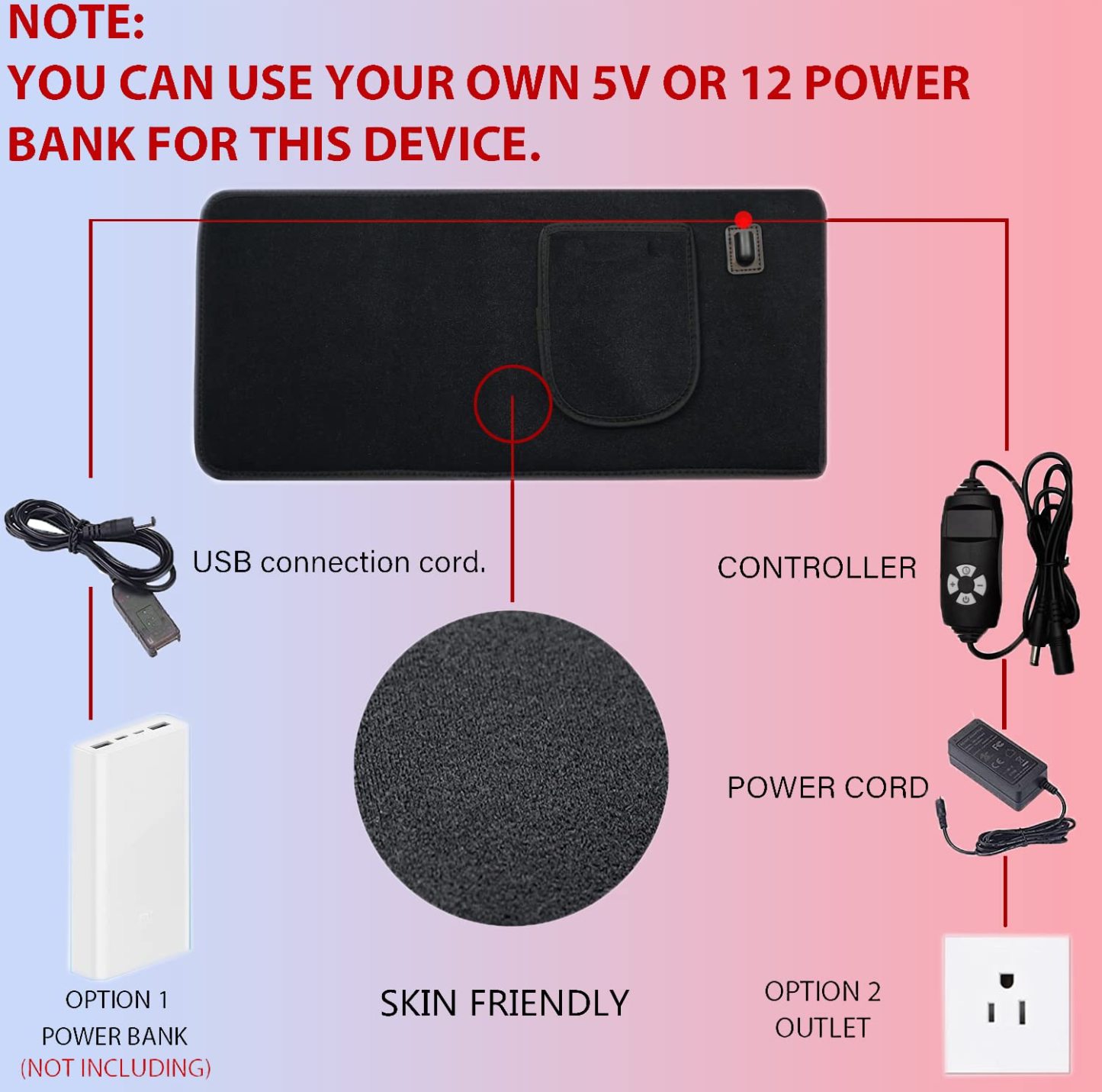 Infrared Red Light Therapy Belt Device for Body Pain Waist, Wearable Device Deep Therapy wrap with Timer for Women Best Gift