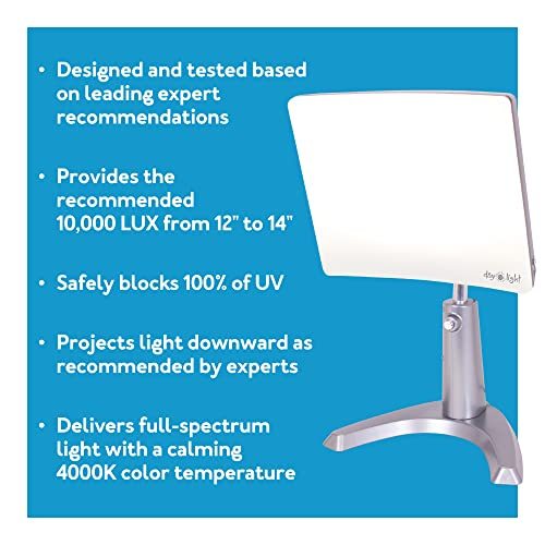 Carex Day-Light Classic Plus Bright Light Therapy Lamp - 10,000 LUX At 12 Inches