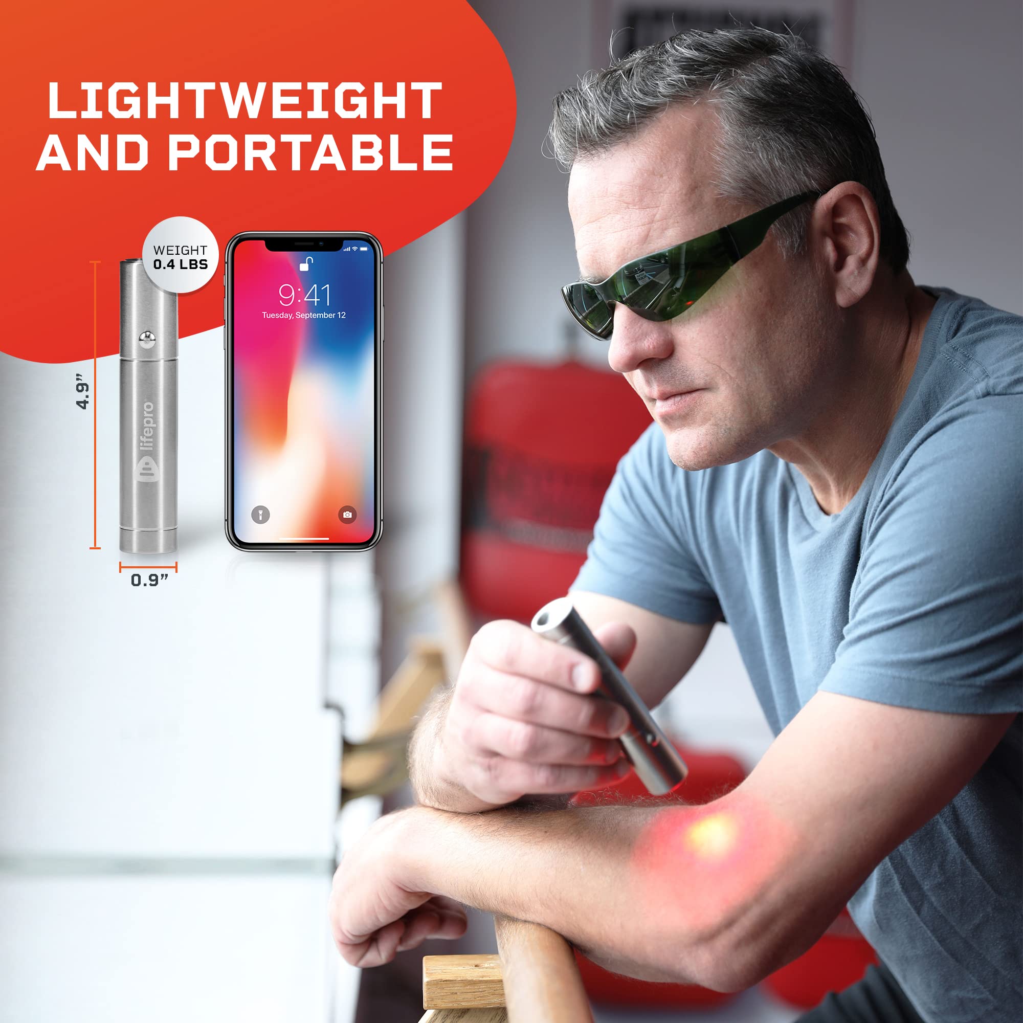 LifePro Infrared & Red Light Therapy for Body Joints & Muscles Pain Relief