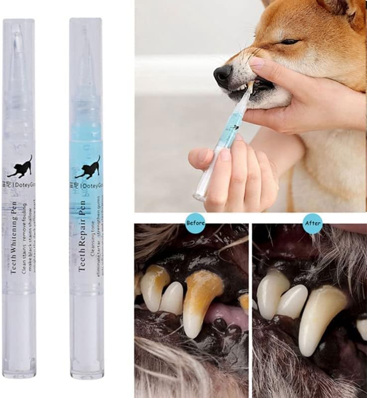 Cat & Dog  Teeth Repairing Kit, Pet Teeth Cleaning Pen for Dental Care,
