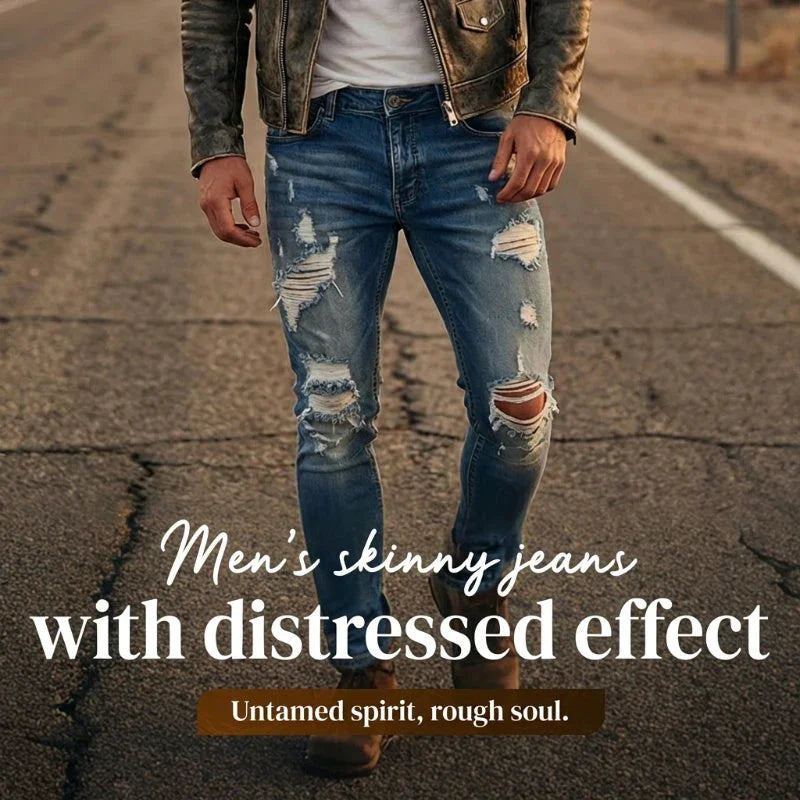 Men's Stylish Ripped Skinny Jeans