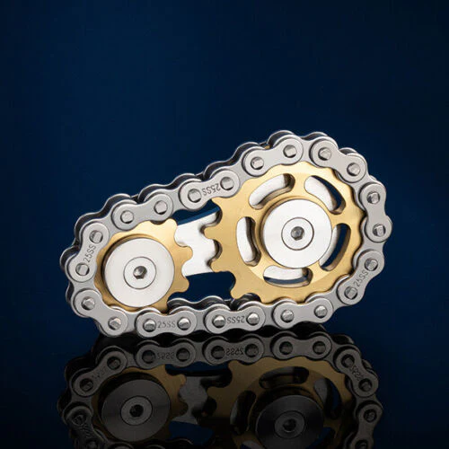 Spinner Chain Stainless Steel Gear Finger Gyro Relax Toy