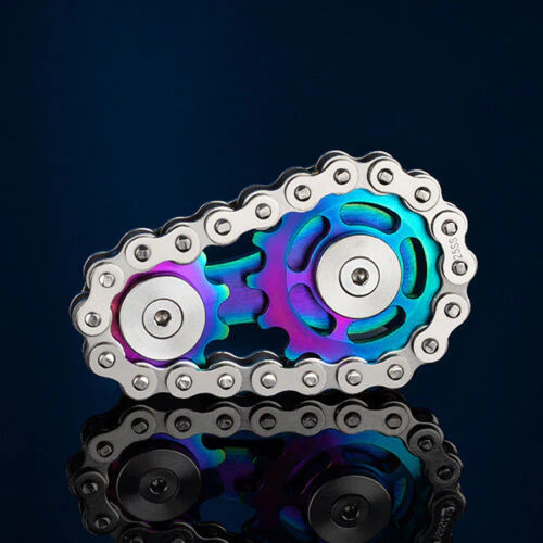 Spinner Chain Stainless Steel Gear Finger Gyro Relax Toy