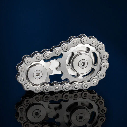 Spinner Chain Stainless Steel Gear Finger Gyro Relax Toy