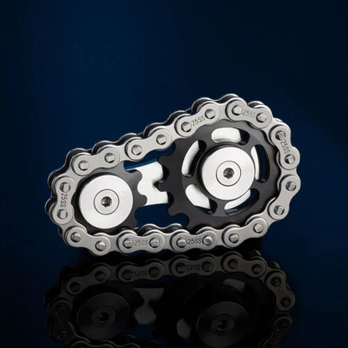 Spinner Chain Stainless Steel Gear Finger Gyro Relax Toy