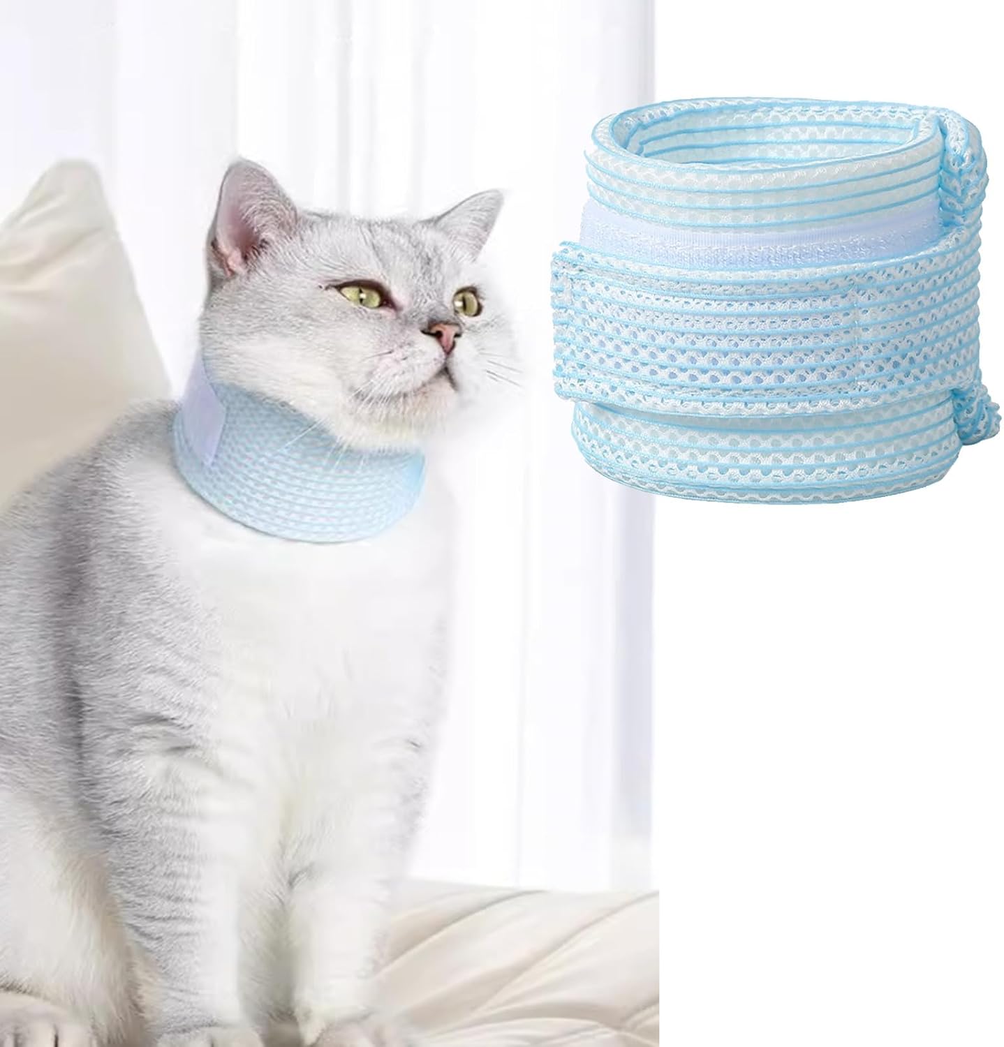 Cat Neck Brace Cover - Breathable & Adjustable Elizabethan Collar