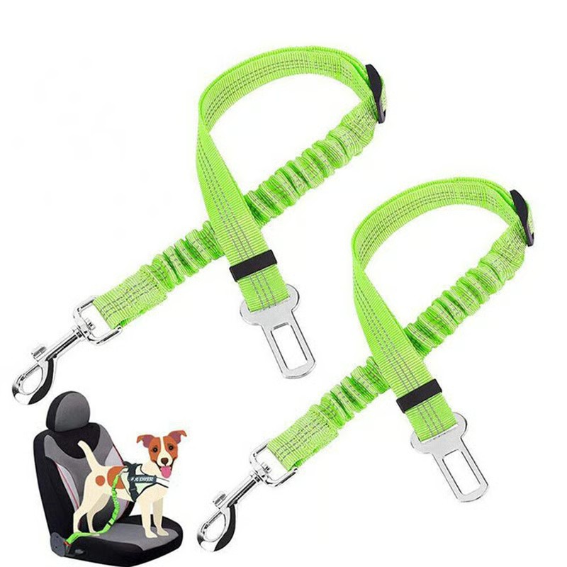 Pet Dog & Cat Seat Belts for Cars, Adjustable Safety Leash/Harness Compatible with Vehicle Headrests