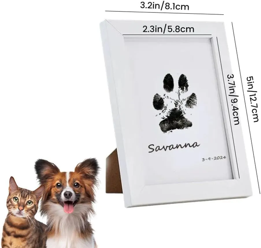 Pet Paw Printing Kit,Inkless Hand and Footprint Kit,Ink Pad for Baby Hand and Footprints