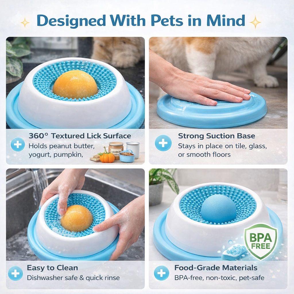 ZenSphere Calming Lick Bowl 🐶