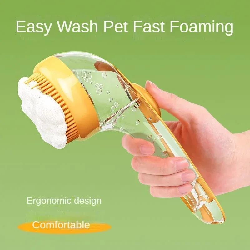 Pet Bath Brush PetScrubFlow