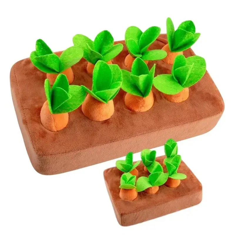 Dachshund Carrot Puzzle Toy – Interactive Hide Seek Snuffle Game