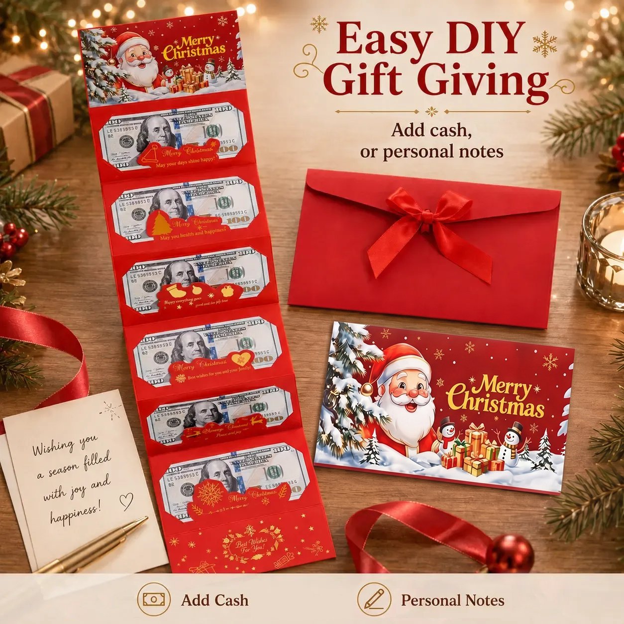 🎉Celebrate the Magic of Christmas | Surprise Money‐Gift Envelope 🎄💗