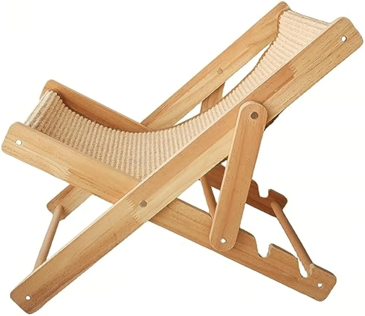 Foldable Sisal Cat Chair - Space-Saving Scratching Lounge for Small Apartments | Natural Fiber Cat Furniture with Reversible Design
