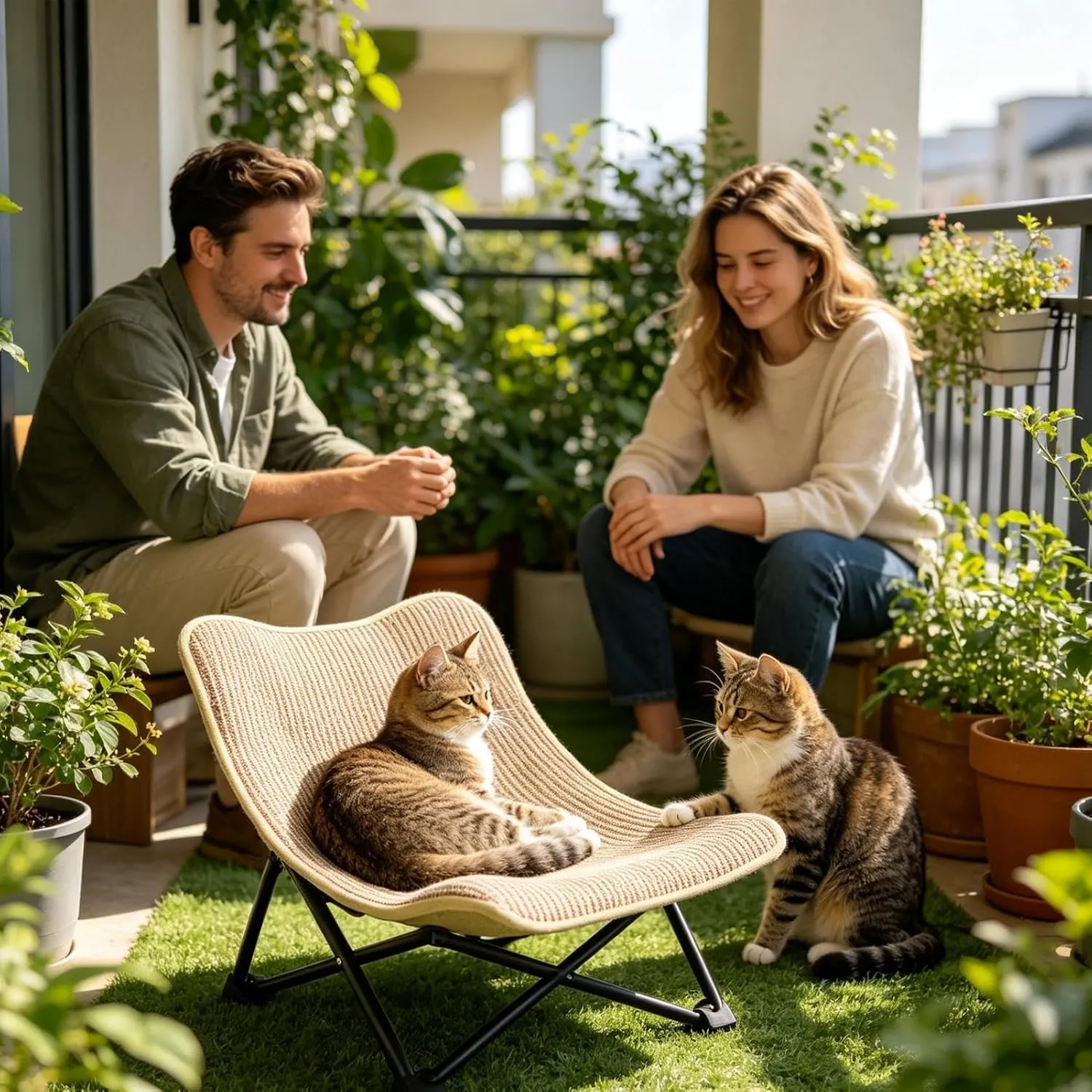Cat Lounger Foldable Sisalpet Lounger Chair