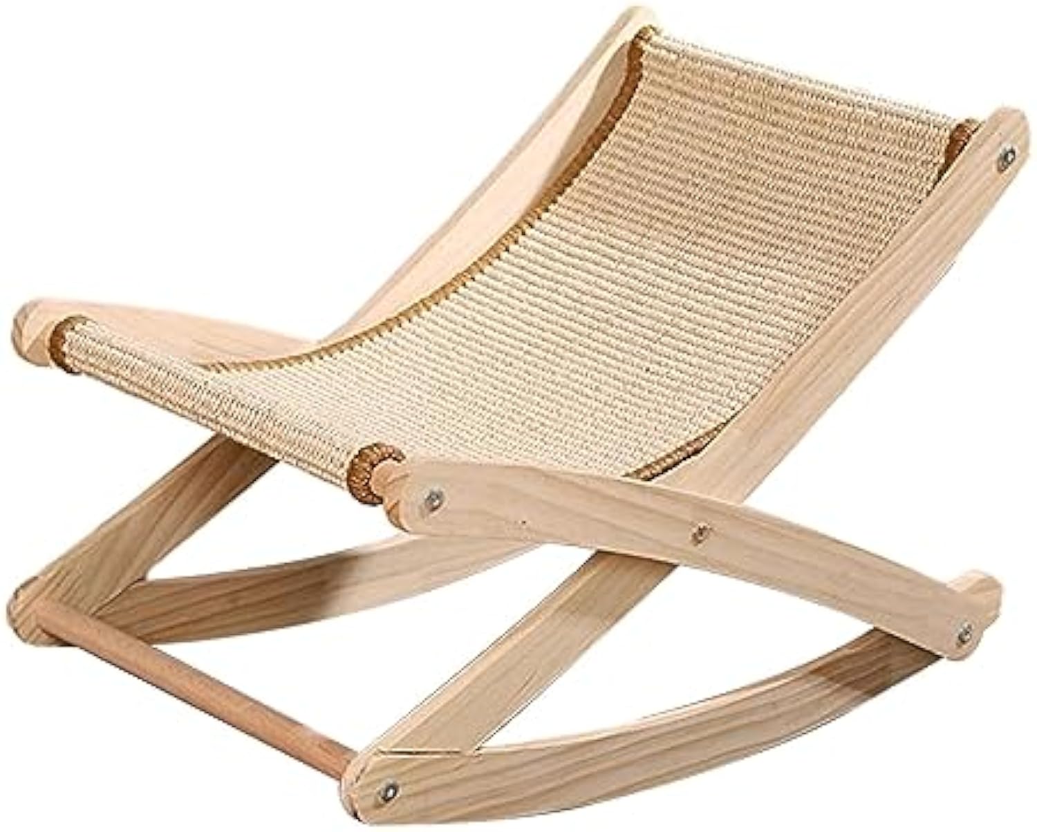 Foldable Sisal Cat Chair - Space-Saving Scratching Lounge for Small Apartments | Natural Fiber Cat Furniture with Reversible Design
