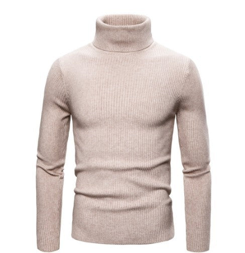 Winter Men's Knitted Turtleneck Slim Sweater