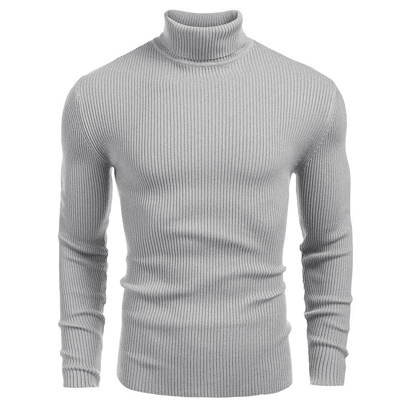 Winter Men's Knitted Turtleneck Slim Sweater