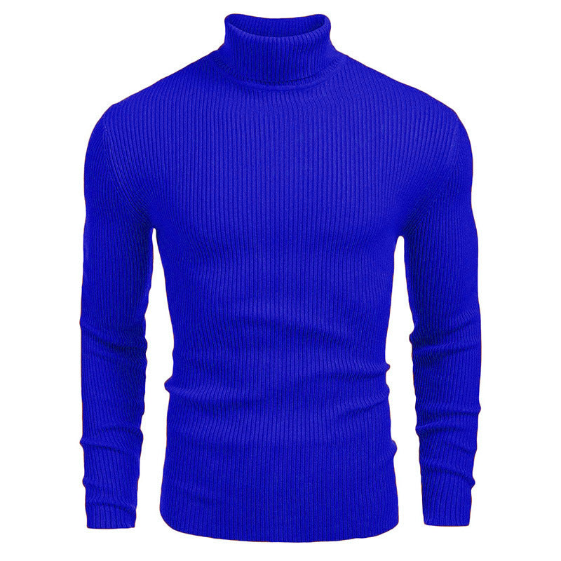 Winter Men's Knitted Turtleneck Slim Sweater