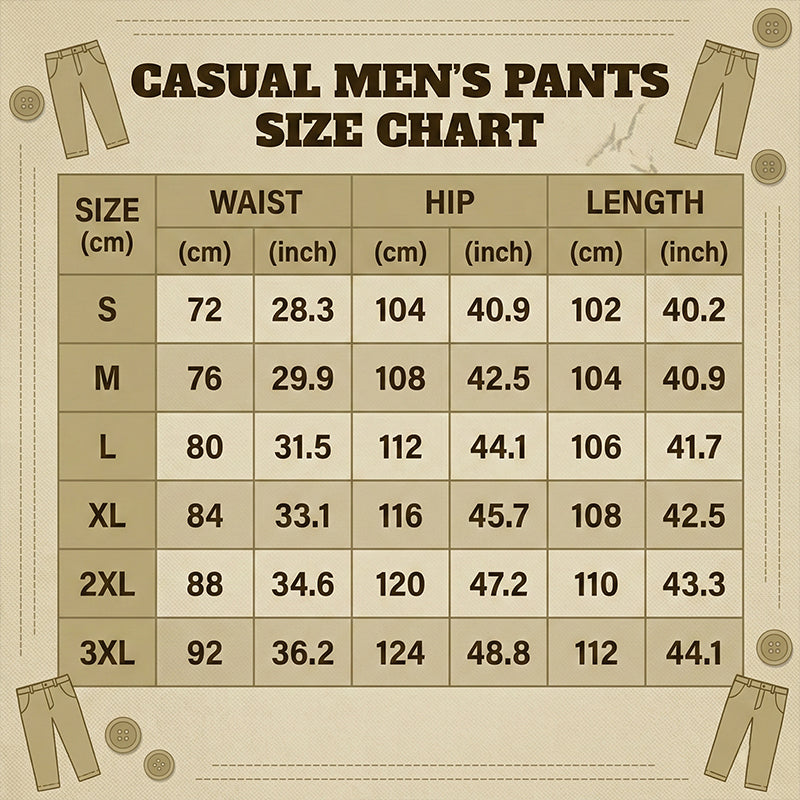 Men’s Casual Straight-Leg Drawstring Pants
