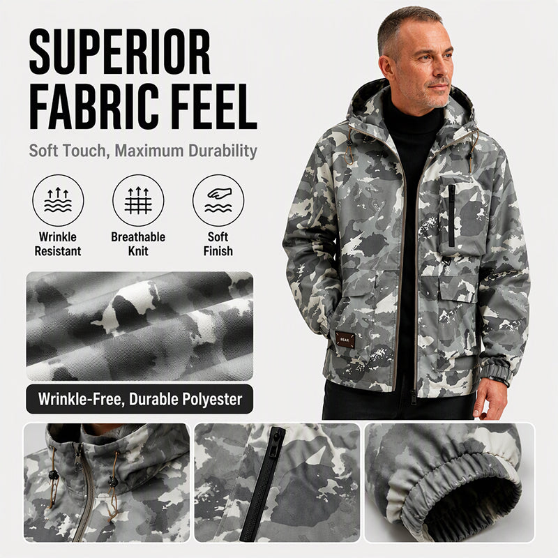 🧥 Stylish Camouflage Hooded Jacket | Bold Look & Everyday Comfort ✨