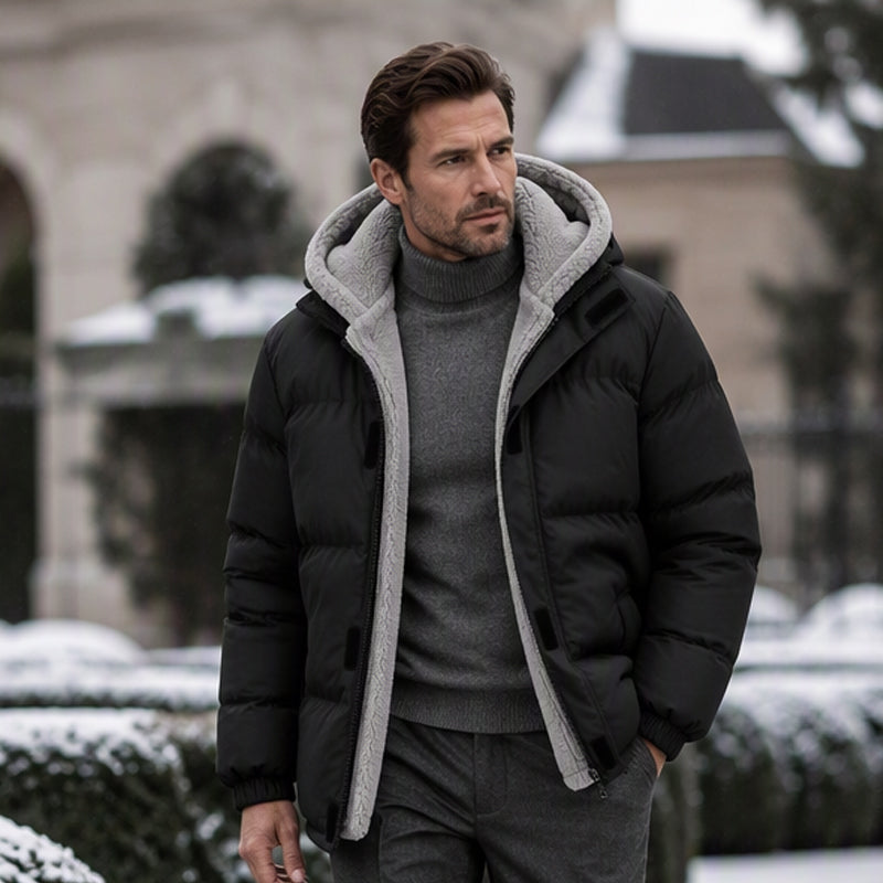 ⚡Free Shipping⚡Men's Winter Thermal Windproof Hooded Jacket