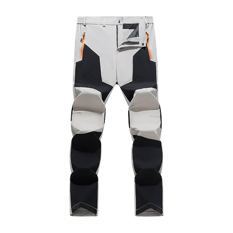 Men's Waterproof Windproof Patchwork Hiking Pants