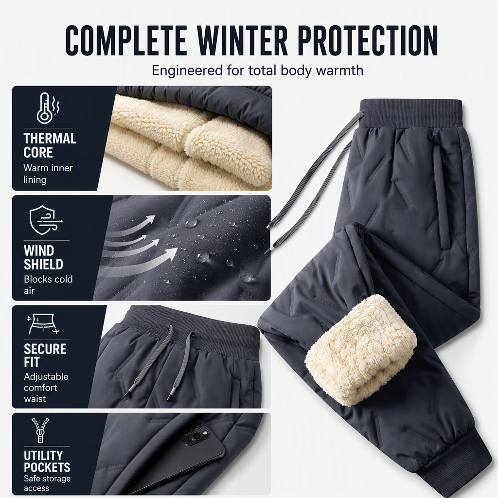 Unisex Winter Outdoor Cozy Thermal Pants