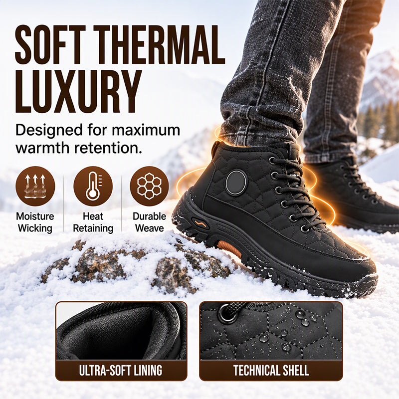 Men's Warm Plush-Lined Snow Boots