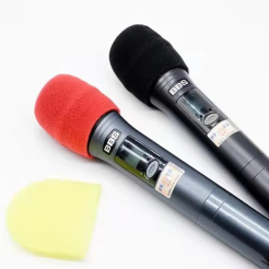 一次性话筒套 无纺布麦套U型海绵套KTV专用麦克风话筒防喷罩