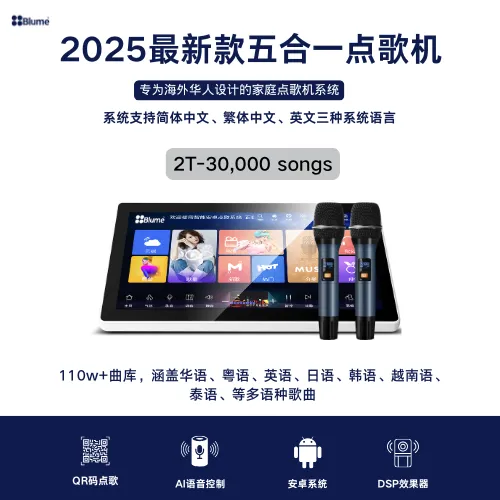 2025藍米五合一功放一體卡拉OK點歌機