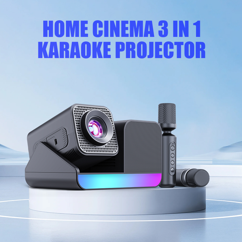 Blume 三合一智能投影系統｜劇院級 4K 投影 · 專業獨立音響 · 無線家庭 KTV