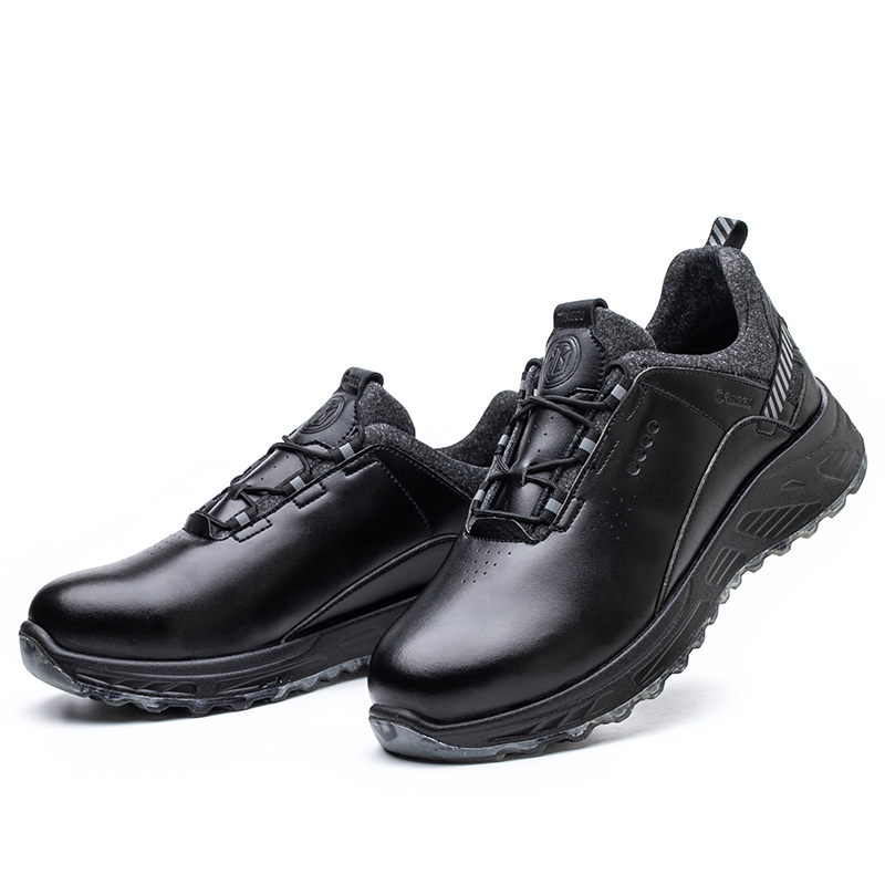 Black lace up work shoes online