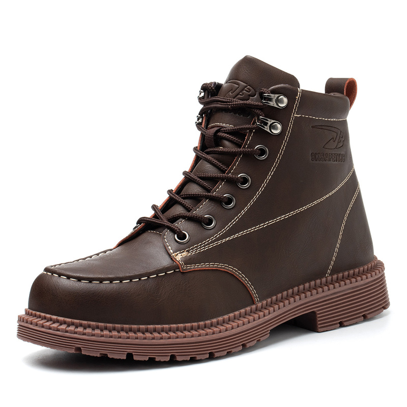 Laceless steel toe on sale boots