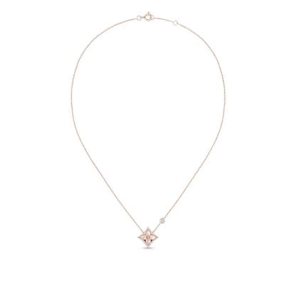 Color Blossom BB Star Pendant, Pink gold, Pink Mother-of-Pearl and diamond Q93612