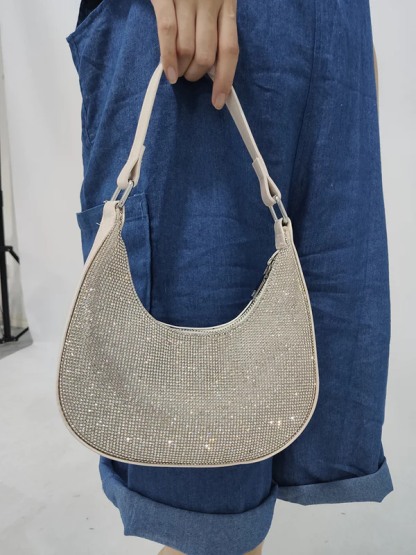 RHINESTONE UNDERARM BAG