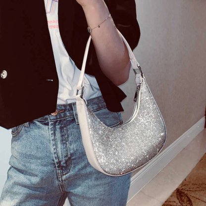 RHINESTONE UNDERARM BAG
